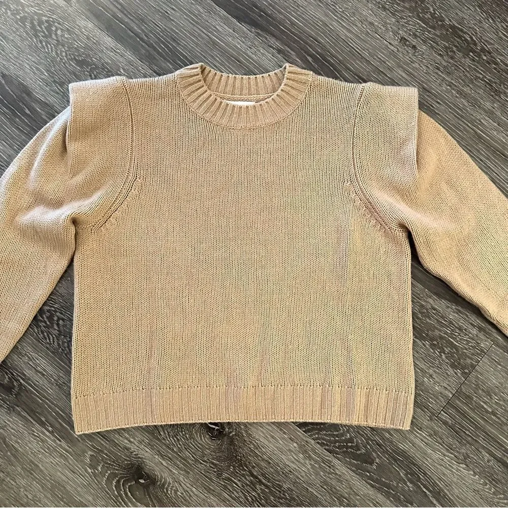 Naadam structured shoulder sweater